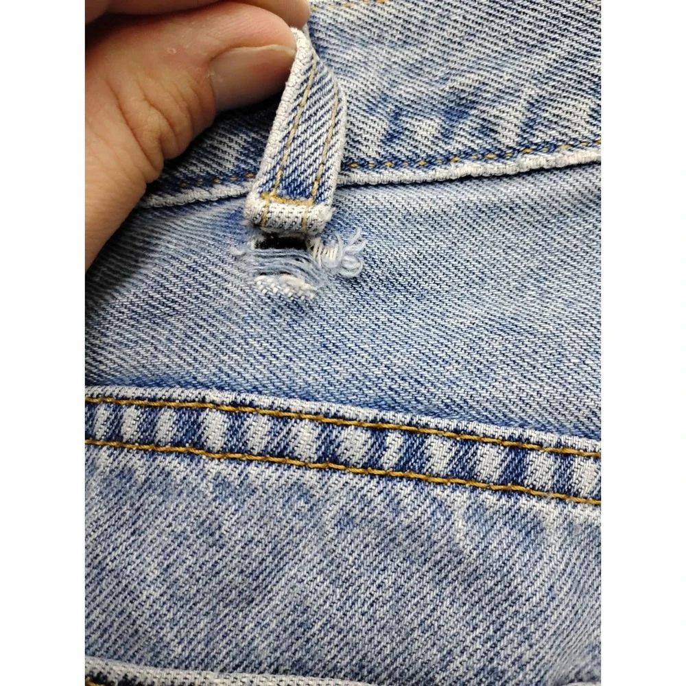 Levi's 505 Jorts Mens Denim Shorts Size 40 Distressed Medium Wash 9in Y2K